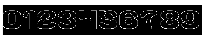 Clearly Silence-Hollow-Inverse Font OTHER CHARS