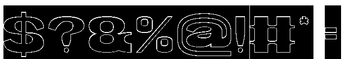Clearly Silence-Hollow-Inverse Font OTHER CHARS