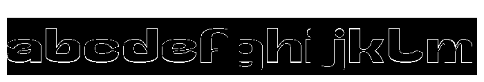 Clearly Silence-Hollow-Inverse FONT
