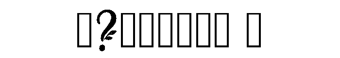 Clematis Regular Font OTHER CHARS