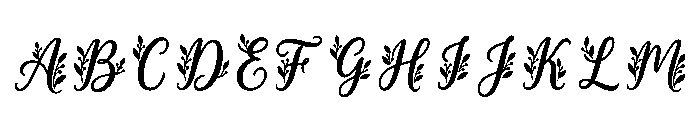 Clematis Regular Font UPPERCASE