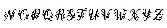 Clematis Regular Font UPPERCASE