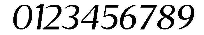 Clinical-Italic Font OTHER CHARS