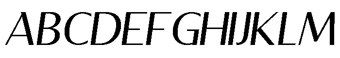 Clinical-Italic Font UPPERCASE