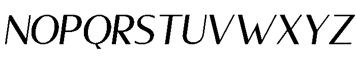 Clinical-Italic Font UPPERCASE