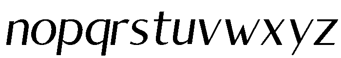 Clinical-Italic Font LOWERCASE