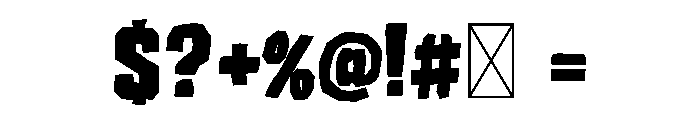 Clobrox Font OTHER CHARS