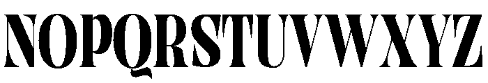 Clote Vannes Condensed Slant Font UPPERCASE