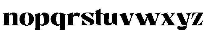 Clote Vannes Expanded Font LOWERCASE