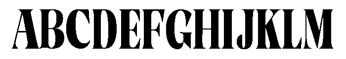 Clote Vannes Grade Condensed Font UPPERCASE