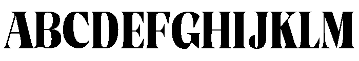 Clote Vannes Semi Condensed Font UPPERCASE