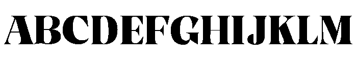 Clote Vannes Semi Expanded Font UPPERCASE