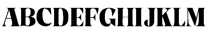 Clote Vannes Slant Font UPPERCASE