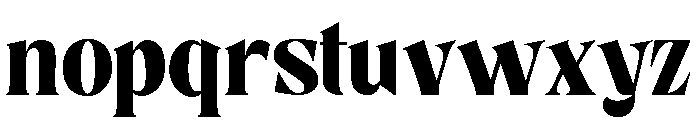 Clote Vannes Slant Font LOWERCASE