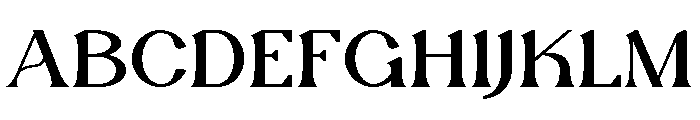 Clotfer Font UPPERCASE