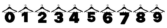 Clothes Hangers Font OTHER CHARS