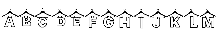 Clothes Hangers FONT