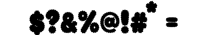Cloud Bouncy Font OTHER CHARS
