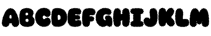 Cloud Bouncy Font UPPERCASE