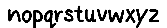 Cloud Pop Font LOWERCASE