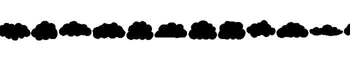 Cloud Silhouettes FONT