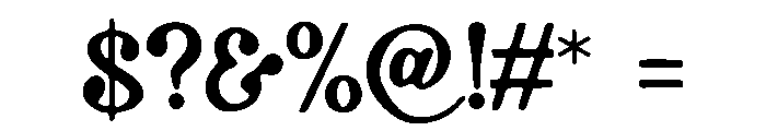 Cloudbloom Font OTHER CHARS