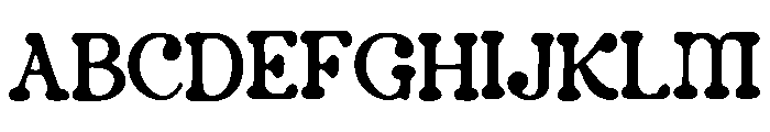 Cloudbloom Font UPPERCASE