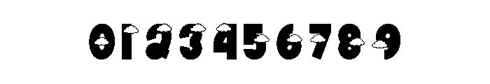 Clouds Bright Font OTHER CHARS