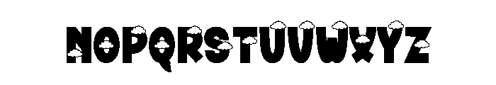 Clouds Bright Font UPPERCASE