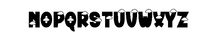 Clouds Bright Font LOWERCASE