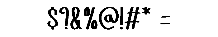 Cloudy Crib Regular Font OTHER CHARS