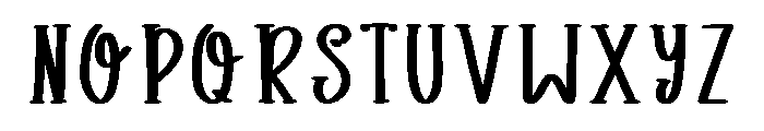Cloudy Crib Regular Font LOWERCASE