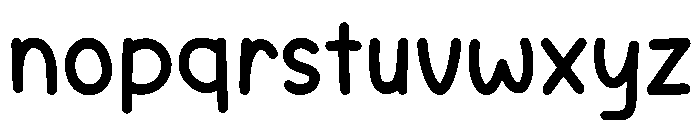 Cloudy Planner Font LOWERCASE