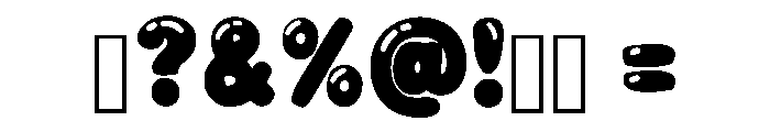 Cloudy Pop Regular Font OTHER CHARS