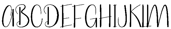 Cloudy Rainbows Font UPPERCASE