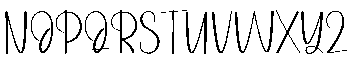 Cloudy Rainbows Font UPPERCASE
