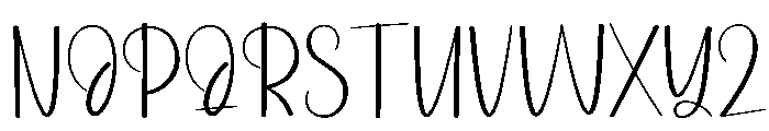 Cloudy Rainbows Font LOWERCASE