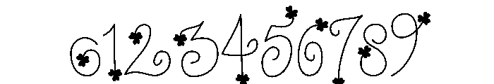 Clover Dance Font OTHER CHARS