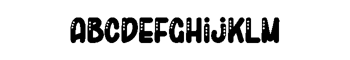 Clover Family Font UPPERCASE