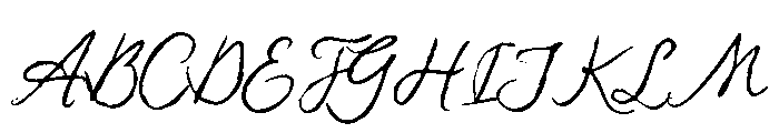 Clover Fields Script Font UPPERCASE