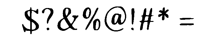 Clover Fields Serif Font OTHER CHARS
