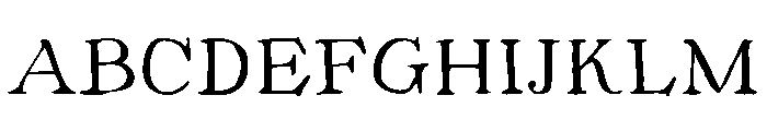 Clover Fields Serif Font UPPERCASE