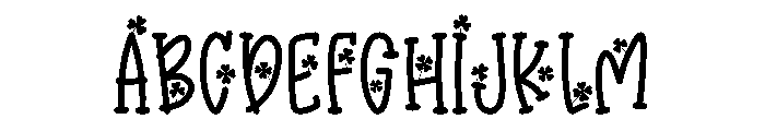 Clover Pop Font UPPERCASE