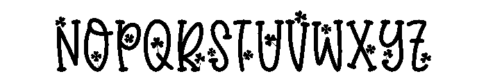 Clover Pop Font UPPERCASE