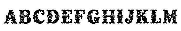 Clover_leaved Regular Font UPPERCASE