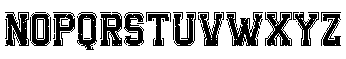 Club College Distressed Font LOWERCASE