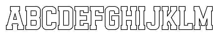 Club College Outline fill FONT