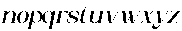 Clucks Oblique Font LOWERCASE