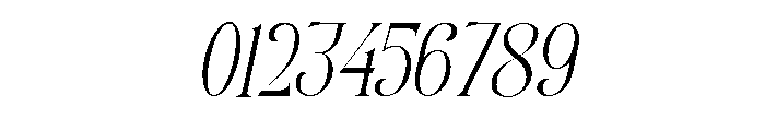 Clustery Royals Italic Font OTHER CHARS
