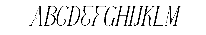 Clustery Royals Italic Font UPPERCASE